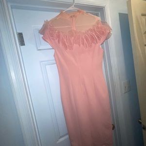 Vivi Trendsetter Pink Midi Dress